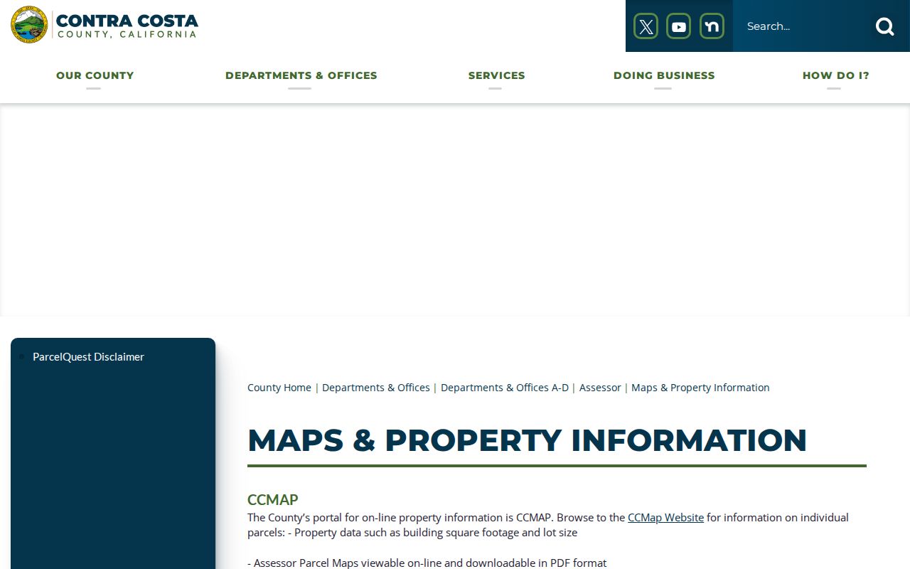 Oakley people search through Contra Costa ParcelQuest property information