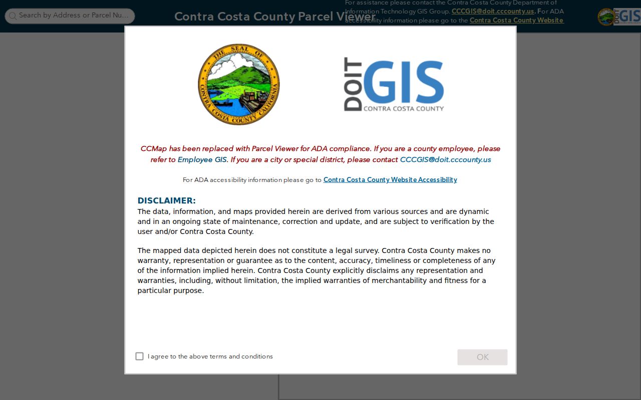 Oakley people search using the Contra Costa parcel and address viewer