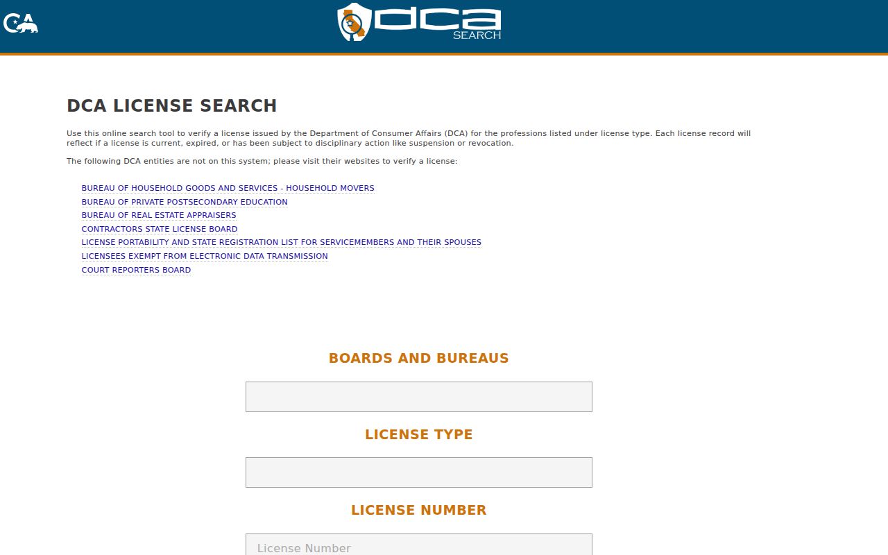 Oakley people search with California professional license records