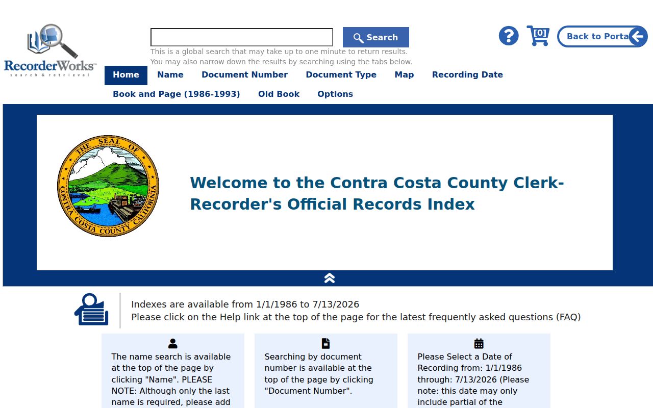 Oakley people search in the Contra Costa RecorderWorks name index