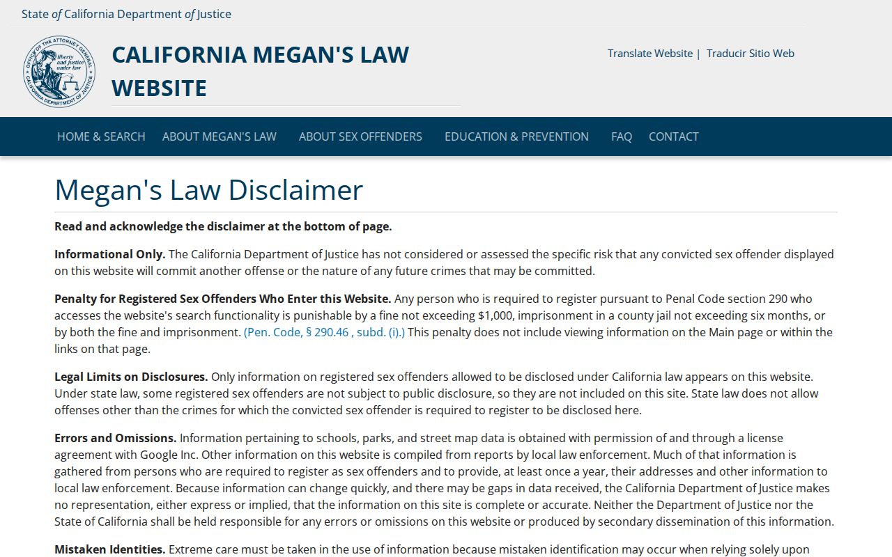 Oakley people directories California DOJ public safety registry